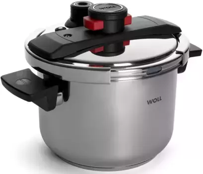 Скороварка WOLL "Pressure Pro", нержавеющая сталь 18/10, (1 шт.), скороварка, 22 см, индукционная, производство Германия 6 л + 22 см + высота 17,5 см, цвет edelstahlfarben/schwarz