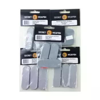 Скошенное основание 25x70 – стальное покрытие (5 шт.), Miniature Bases - Steel Plating