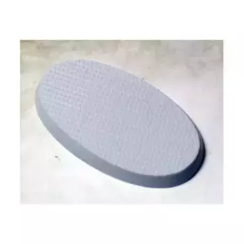 Скошенное основание 30x65 мм — стальное покрытие, Miniature Bases - Steel Plating