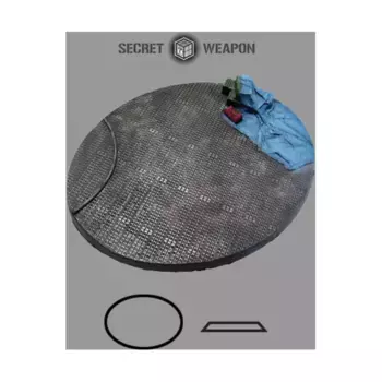 Скошенное основание 95x120 мм – стальное покрытие, Miniature Bases - Steel Plating