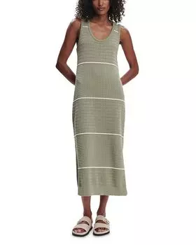 Скотт Платье миди с круглым вырезом Varley, зеленый