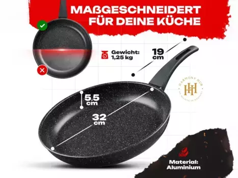 Сковорода 32 см HARMONY HUB