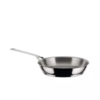 Сковорода Alessi Pots&Pans - AJM110/28 - 28 см - от Jasper Morrison - Без антипригарного покрытия, серебро