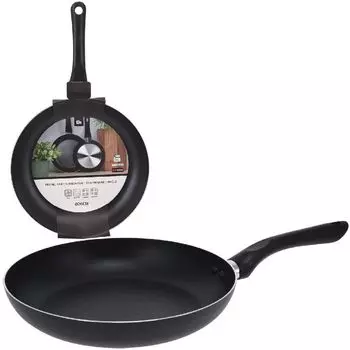 Сковорода алюминиевая 26х4см черная Van der Meulen, черный