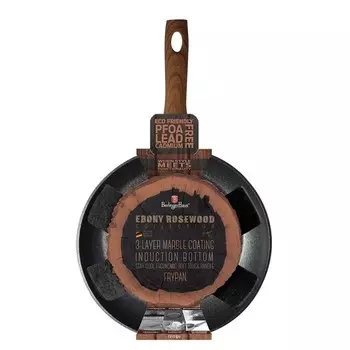 Сковорода Berlinger Haus гранитная 24 см Ebony Rosewood BH1713 BerlingerHaus, черный