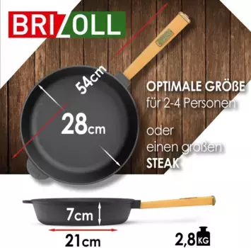 Сковорода Brizoll, черный