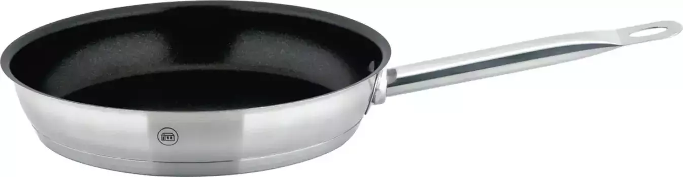 Сковорода Carl Schmidt Sohn "Pro-X", нержавеющая сталь 18/10, с покрытием, индукционная 24 см, цвет silberfarben