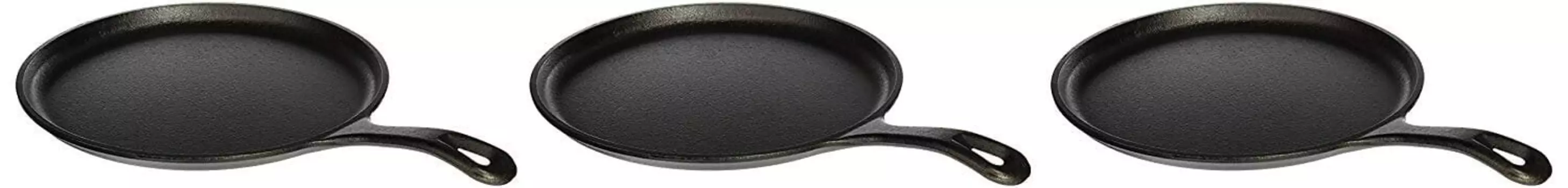 Сковорода чугунная круглая Lodge L9OG3, 3 штуки