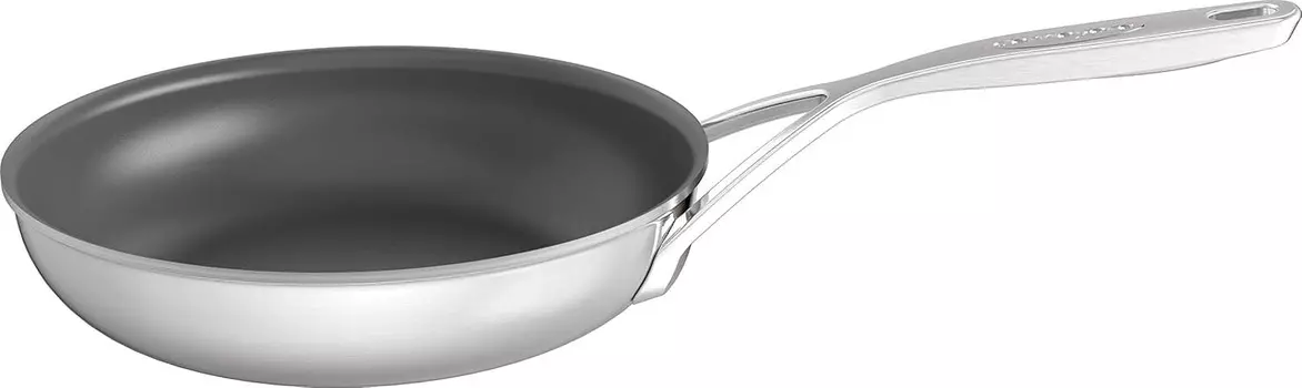 Сковорода Demeyere 40850-999 Intense, 7,9 дюймов (20 см), нержавеющая сталь, фтор, 3-слойное покрытие, совместимость с индукционной индукцией, можно мыть в посудомоечной машине, сделано в Бельгии ZWILLING, Sliver