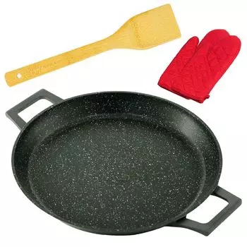 Сковорода для паэльи 40 см, жаровня, сковорода для паэльи, сервировочная сковорода, индукционная сковорода для тушения Scheffinger