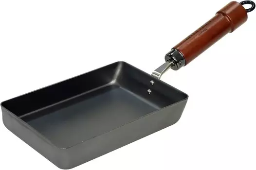 Сковорода для яиц Riverlight River Light K1613 Ultra Iron, маленькая, нитрид железа, совместима с IH, устойчива к ржавчине, сделано в Японии, Black