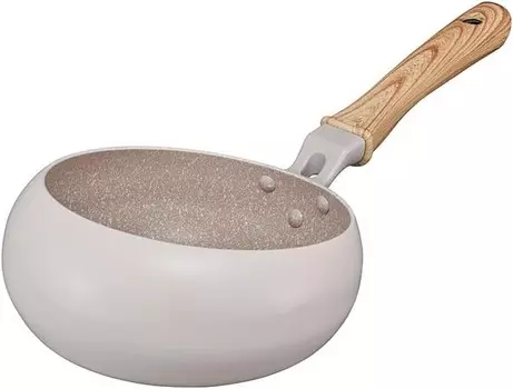 Сковорода Doshisha, которую легко трясти и брызгать, 7,9 дюйма (20 см), совместима с индукционной печью, газовая плита, без ПФОК, вок, жареные овощи, S, глубокая, цвета слоновой кости, Ivory