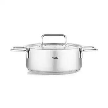 Сковорода Fissler "Fissler Pure Collection", нержавеющая сталь 18/10, (1 шт.), Производство Германия 2,4 л + 20 см + высота 13 см, цвет silberfarben