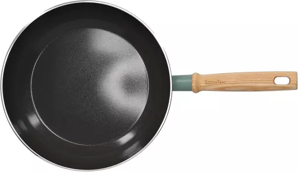 Сковорода Green Pan, 10,2 дюйма (26 см), совместима с IH, керамика Mayflower, с антипригарным покрытием, не содержит фтора, безопасна и безопасна GreenPan, Smoky Blue