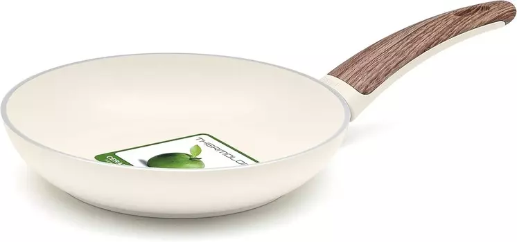 Сковорода Green Pan, 7,9 дюймов (20 см), совместимая с IH, Woodby, керамическая, с антипригарным покрытием, без фтора, безопасная и безопасная GreenPan, Wht