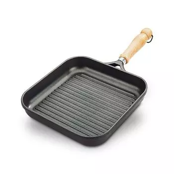 Сковорода-гриль Berndes BONANZA 28 x 28 см, прочный литой алюминий, с антипригарным покрытием, квадратная