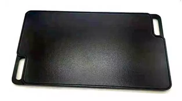 Сковорода-гриль чугунная 2-в-1 Grill Zone, черный