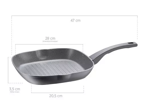 Сковорода-гриль leonis с антипригарным покрытием ilag Mser, черный