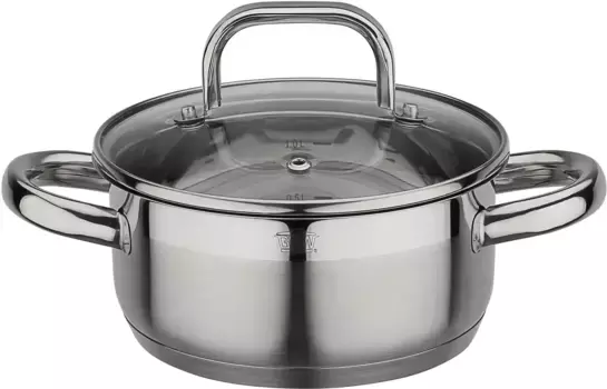 Сковорода GSW "Fogo", нержавеющая сталь 18/8, (1 шт.), индукционная 2,8 л + 20 см + высота 9,0 см, цвет edelstahlfarben