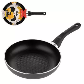 Сковорода из литого алюминия 20 см, индукционная сковорода с антипригарным покрытием, черная Florina