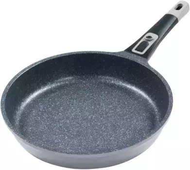 Сковорода KING "Moonscape", литой алюминий, (1 шт.), индукционная, съемная ручка, покрытие MOONSCAPE 24 см + высота 5 см, серый