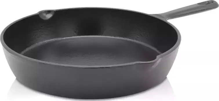 Сковорода Krger "Einsenguss pan TOLEDO", чугун, (1 шт.), подходит для индукционных плит 20 см + высота 4,3 см, черный