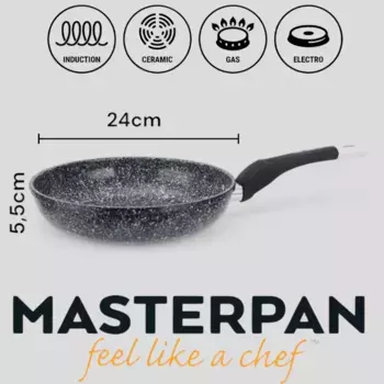 Сковорода Masterpan, серый