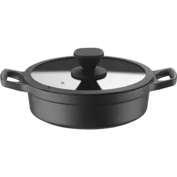 Сковорода PINTINOX «Pinti Pro», алюминий-нержавеющая сталь-пластик, для индукционной индукции, включая стеклянную крышку, черный