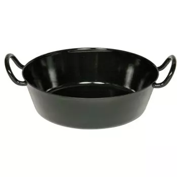 Сковорода Riess Classic Schnitzel 24 эмалированная черная для всех типов плит