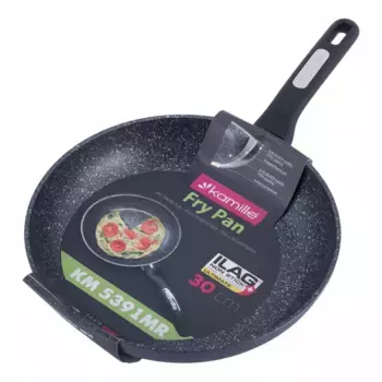 Сковорода с антипригарным покрытием 30 см Kamille, черный