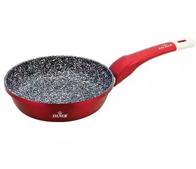 Сковорода с керамическим мраморным покрытием 16 см, индукционная сковорода Zilner Zl-9251