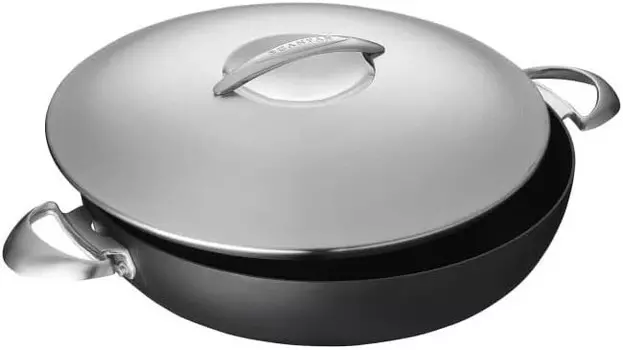 Сковорода Scanpan Chef с крышкой, 4,25 литра, черная, Black
