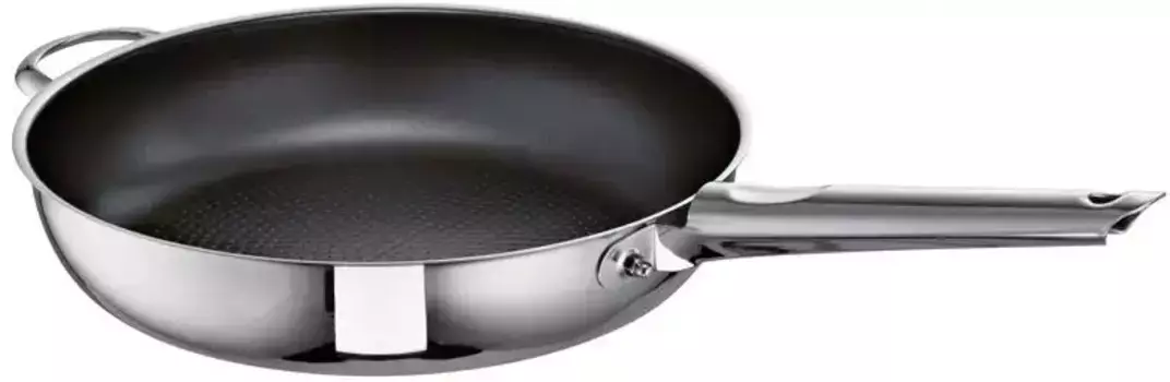 Сковорода SCHULTE-UFER "Romana i XXStrong", нержавеющая сталь, (1 шт.), индукционная 28 см, цвет silberfarben