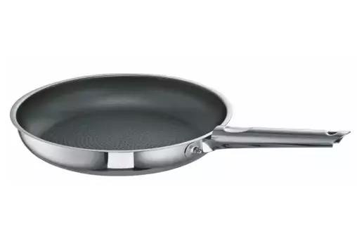 Сковорода SCHULTE-UFER "Romana i XXStrong", нержавеющая сталь 18/10, (1 шт.), индукция 24 см, цвет silberfarben