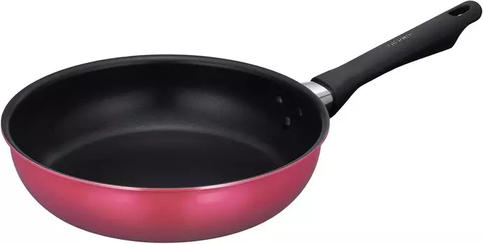 Сковорода серии Thermos Durable, 9,4 дюйма (24 см), для газового огня, винно-красный KFG-024 WNR, Winered