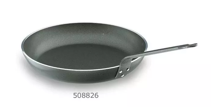 Сковорода, сковорода для тушения, алюминий, черная, 36 см, круглая LACOR