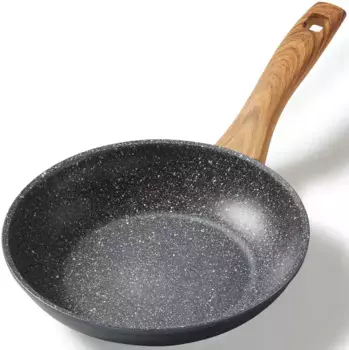 Сковорода STONELINE "Back to Nature", алюминий, (1 шт.), индукция 24 см + высота 4,6 см., серый