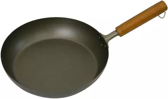 Сковорода Tafuco AHLJ82, 10,2 дюйма (26 см), деревянная ручка, для газового огня, чистый титан, Hasemoto, сделано в Японии Tafuko, Black (Black 19-3911Tcx)