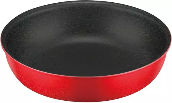 Сковорода Thermos KVC-020 BTR Durable Series со съемной ручкой, 7,9 дюйма (20 см), для газового огня, ярко-красный, Bright Red