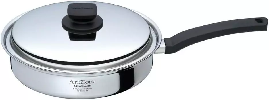 Сковорода Vitacraft 8548, 10,6 дюймов (27 см), Аризона с рецептами, серебро Vita Craft, Sliver