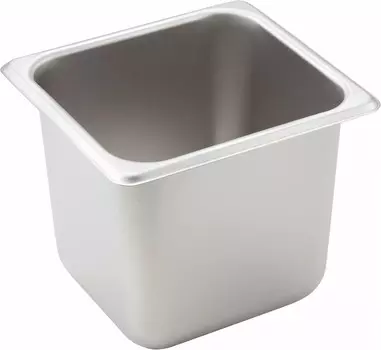 Сковорода Winco размером 1/6, 6 дюймов, Stainless Steel