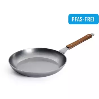 Сковорода WOLL «Woll Carbon Steel плоская сковорода», углеродистая сталь, (1 шт.), естественное антипригарное покрытие после запекания, цвет silberfarben