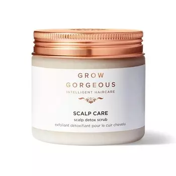 Скраб для детоксикации кожи головы Grow Gorgeous, 200 мл, средство перед мытьем головы для детоксикации, освежения и удаления загрязнений, веганский