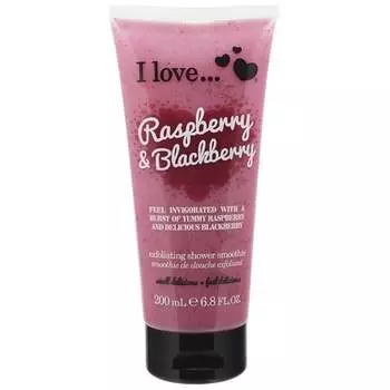 Скраб для душа I Love, Малина и ежевика, 200 мл