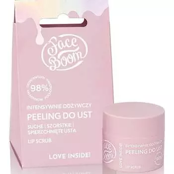 Скраб для губ Body Boom Интенсивно питающий отшелушивает омертвевший эпидермис Мягкая нежная натуральная веганская формула 15г