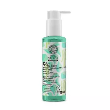 Скраб для лица Bereza polar white birch peeling purificante y equilibrante Natura siberica, 145 мл
