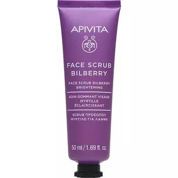 Скраб для лица Bilberry Exfoliating Cream For Radiance With Blueberry 50ml Apivita
