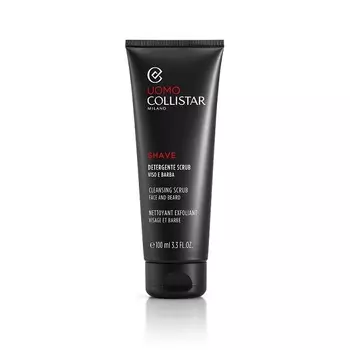 Скраб для лица и бороды cleansing scrub face and beard Collistar, 100 мл