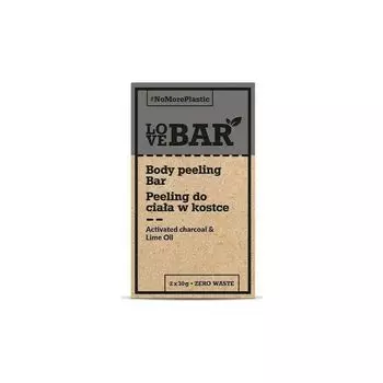 Скраб для тела Exfoliante Corporal Body Peeling Bar Carbn Activado y Aceite de Lima Love Beauty And Planet, 30 gr