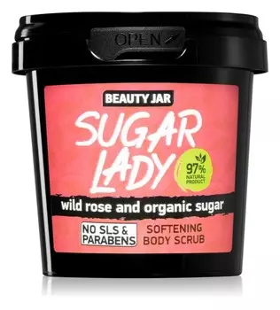 Скраб для тела с ароматом малины Beauty Jar Sugar Lady